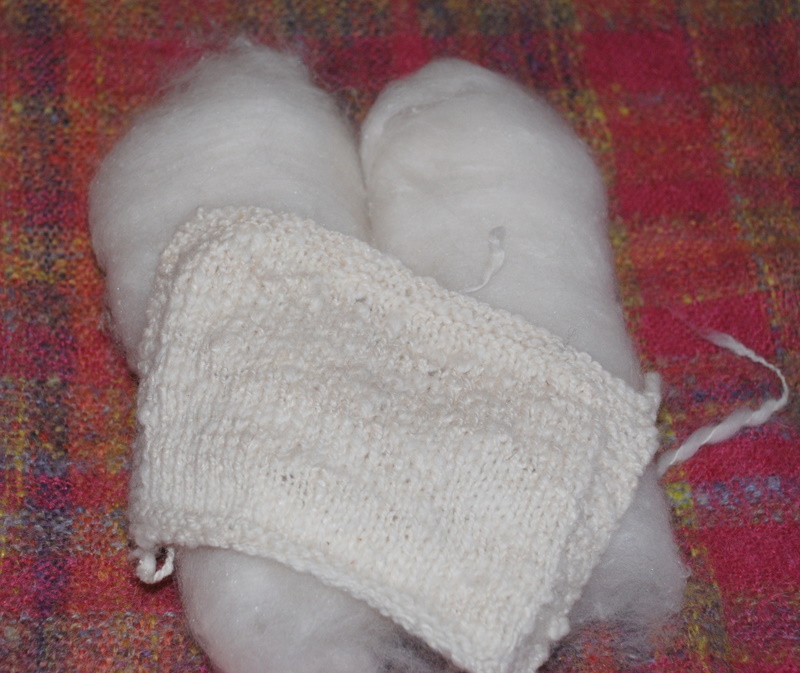 Wool Silk Alpaca - hand carded