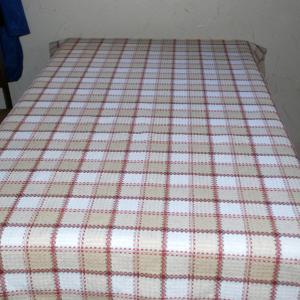 Tablecloth, Cotton/Linen Checkered