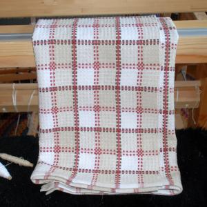 Tablecloth, Cotton/Linen Checkered