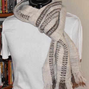 Scarf - Handspun with Vertical Floats