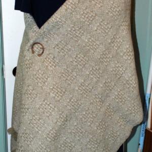 Blanket Wrap, Windowpane Huck Lace