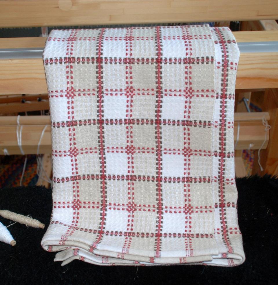 Tablecloth, Cotton/Linen Checkered