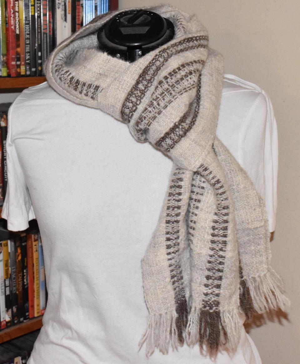 Scarf - Handspun with Vertical Floats